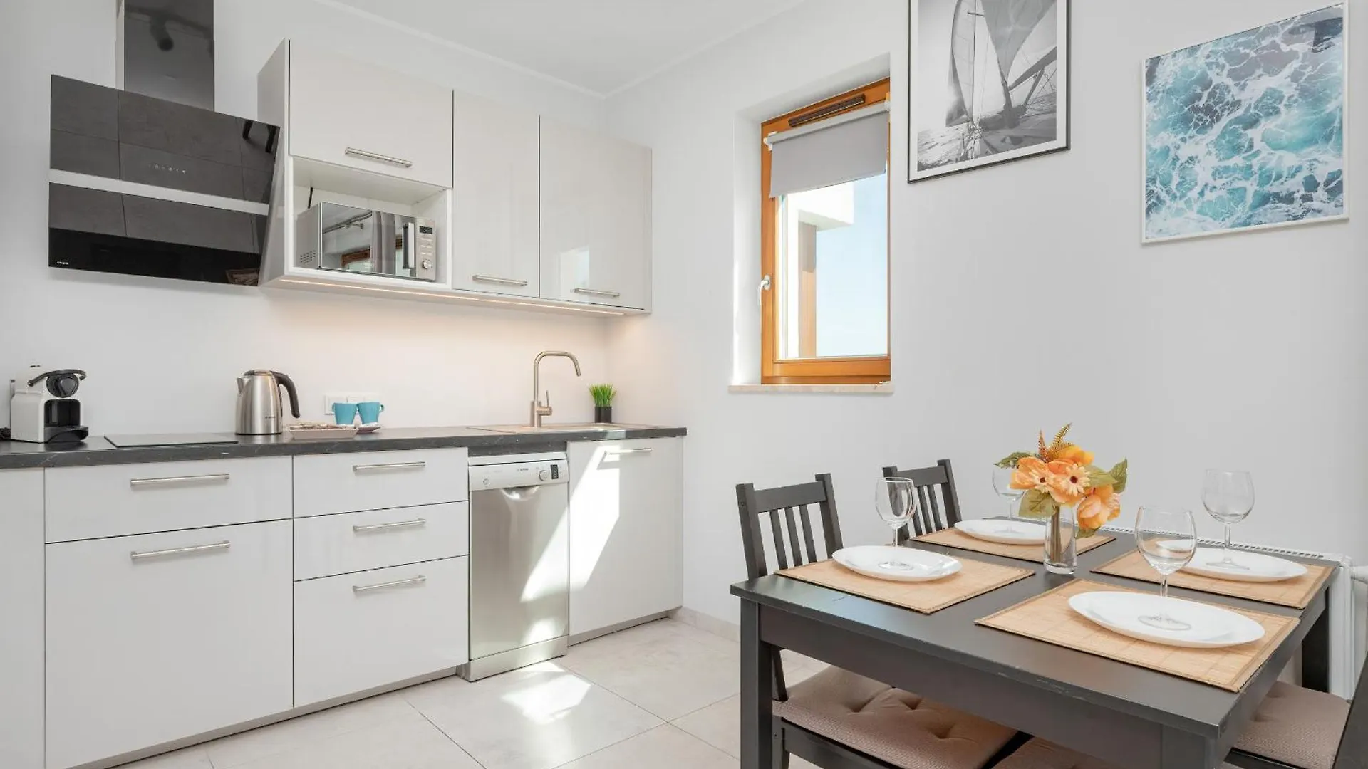 Nowoczesne I Komfortowe Studio Z Widokiem Na Morze Na 11 Pietrze W Gdansku By Noclegi Renters Апартаменты Гданьск